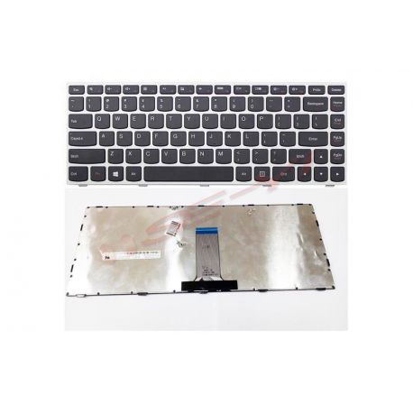 Keyboard Laptop LENOVO IdeaPad 300-14IBR 300-14ISK - Black IP300 ( Frame Sliver )