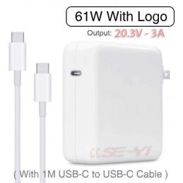 Adaptor Apple Macbook Model A1718 USB Type-C 61Watt For MacBook iPad iPhone