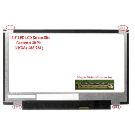 LED LCD 11.6" SLIM (30 Pin Atas Bawah)