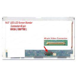 LED LCD 14.0" Tebal 40 Pin  (Soket Kanan)